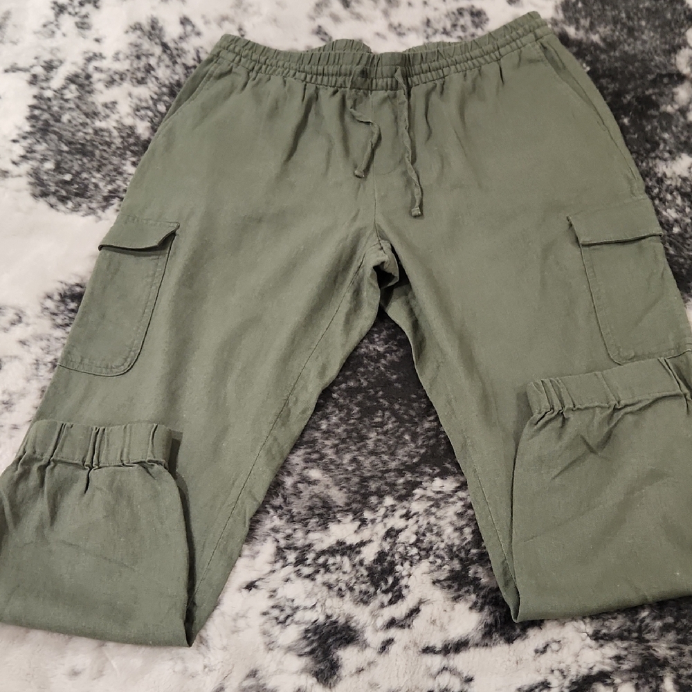 Banana Republic Green Cargo with Utility Pockets
